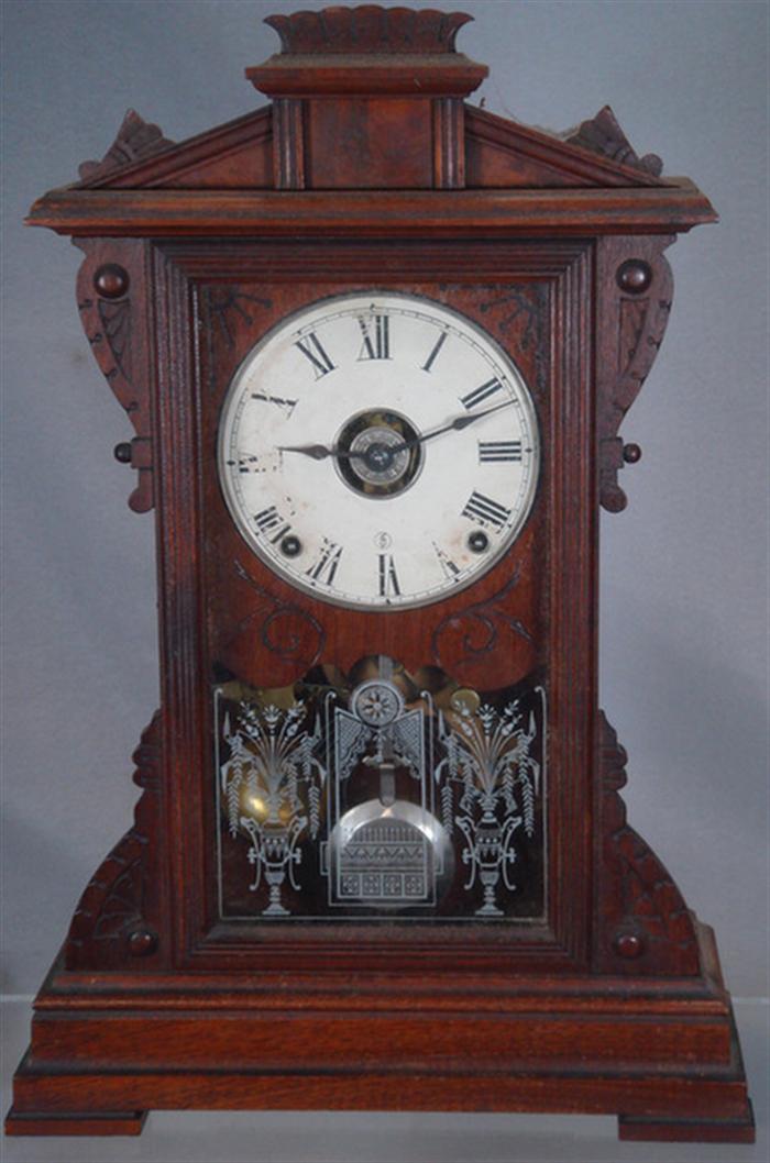 Appraisal: Seth Thomas Reno walnut mantle clock from the City Series