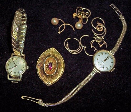 Appraisal: A lady's Omega wristwatch in ct gold together with another