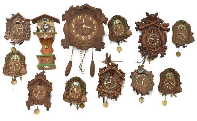 Appraisal: lot of Collection of miniature cuckoo clocks thc of varied