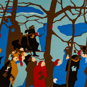 Appraisal: Jacob Lawrence American - The Swearing In lithograph signed titled