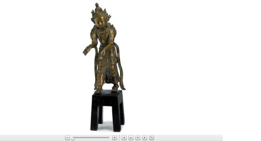 Appraisal: Sino-Tibetan bronze standing Tara th century