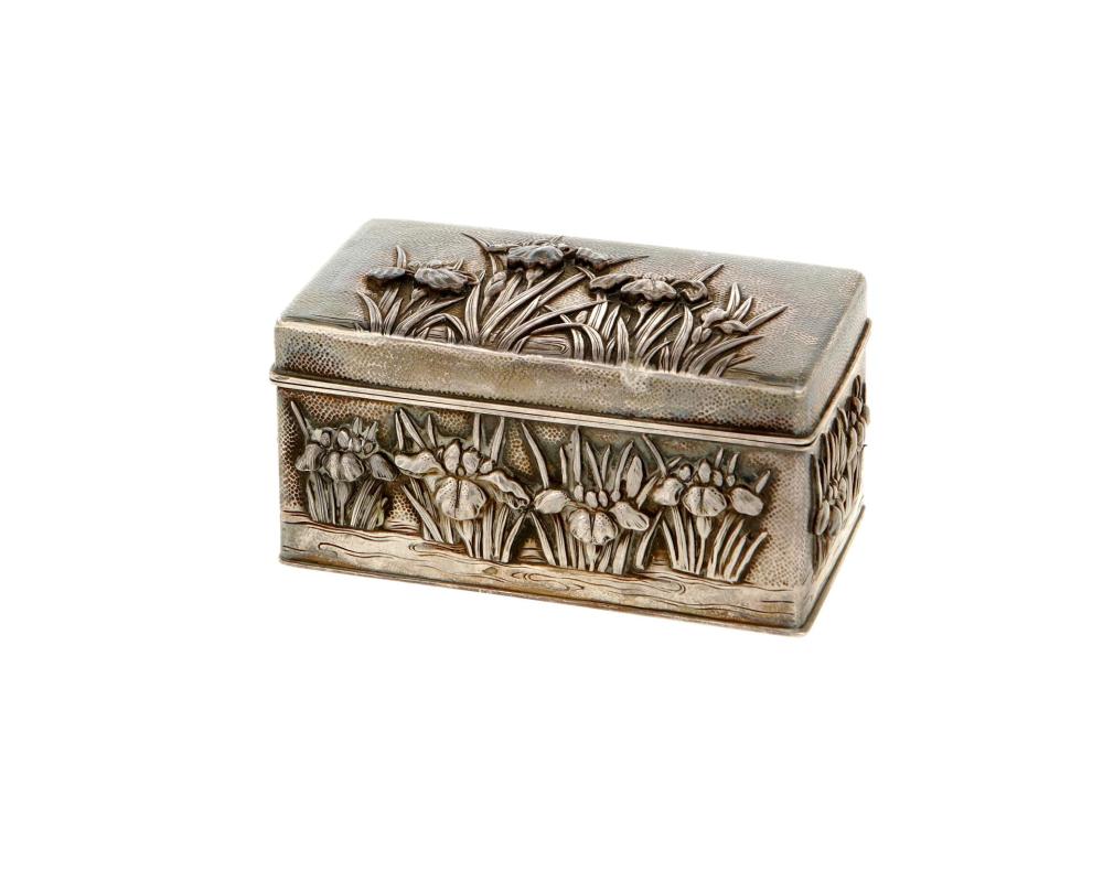 Appraisal: A Japanese sterling silver box Late th early th century