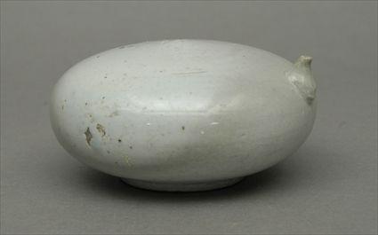 Appraisal: Korean White-Glazed Waterdropper in x in diam