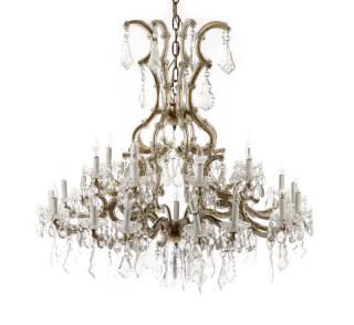 Appraisal: Italian Rococo Style Light Crystal Chandelier Italian th century Rococo