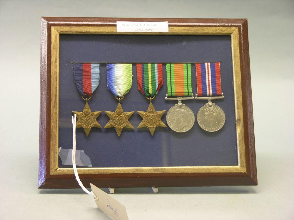 Appraisal: World War Two medal group awarded to D C Chandler