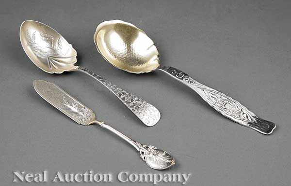 Appraisal: A Group of Antique American Sterling Silver Serving Pieces including