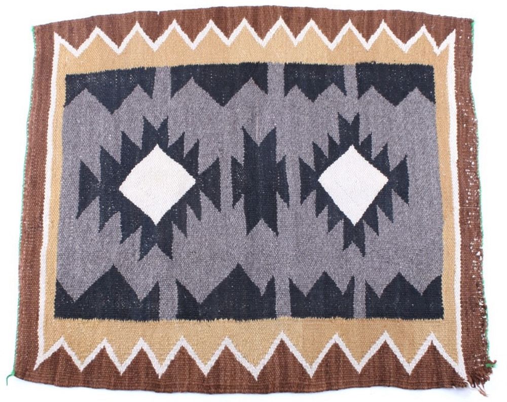 Appraisal: Navajo Old Crystal Style Woven Small Wool Rug Included in