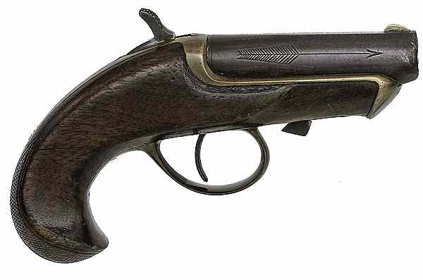 Appraisal: Williamson Single-Shot Deringer rimfire cal barrel S N Matching numbers