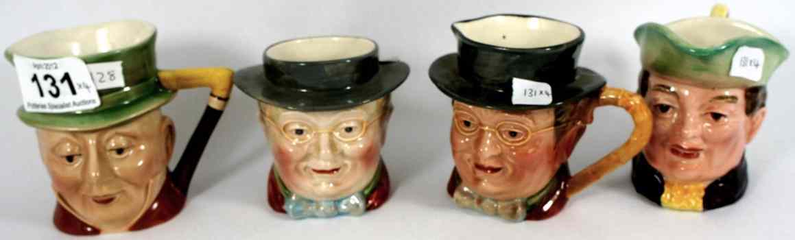 Appraisal: Beswick Small Character Jugs Mr Varden Pickwick Tony Weller and