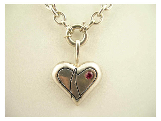 Appraisal: Scott Hoppe custom design Art to Heart with ruby consisting