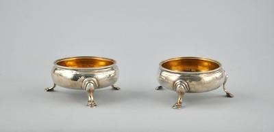 Appraisal: A Pair of Sterling Silver Master Salts by Hester Bateman