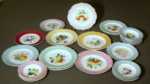 Appraisal: Group of porcelain dessert plates