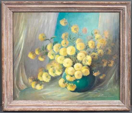 Appraisal: La Vernon Giroux American - Still Life with Carnations oil