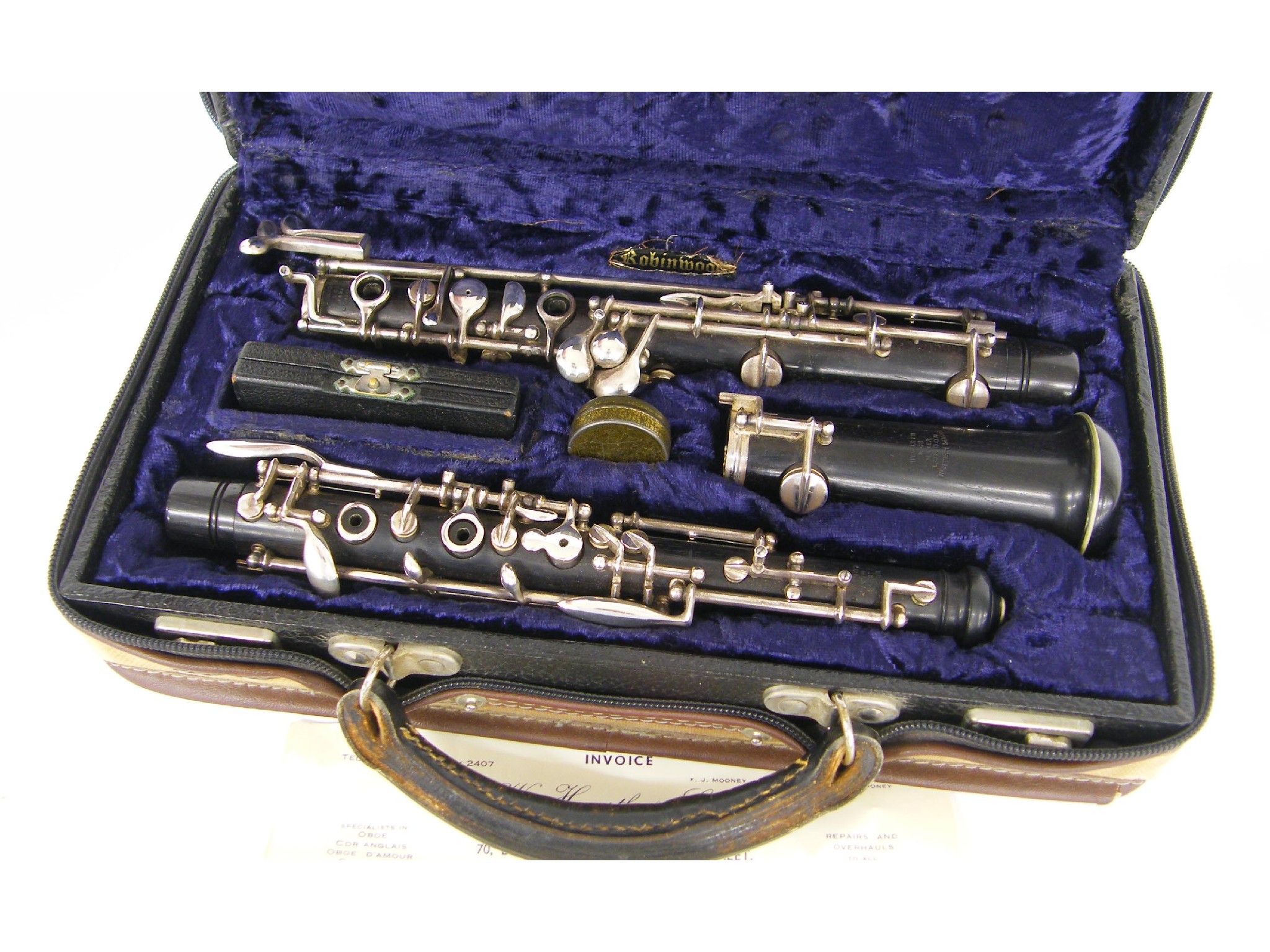 Appraisal: Howarth model S oboe stamped Howarth Co Maker London British