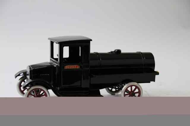 Appraisal: FLIVVER TANKER Cowdery Toy Works Contemporary pressed steel painted in