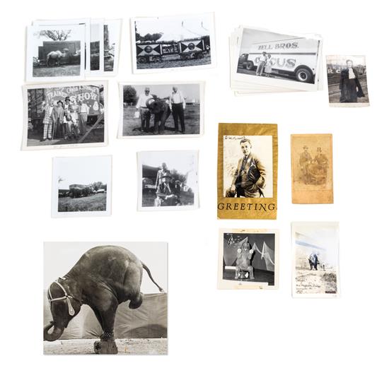 Appraisal: Sale Lot CIRCUS Collection of photos from varying circuses Cooper