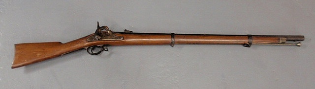 Appraisal: Percussion musket caliber with U S Trenton lock l