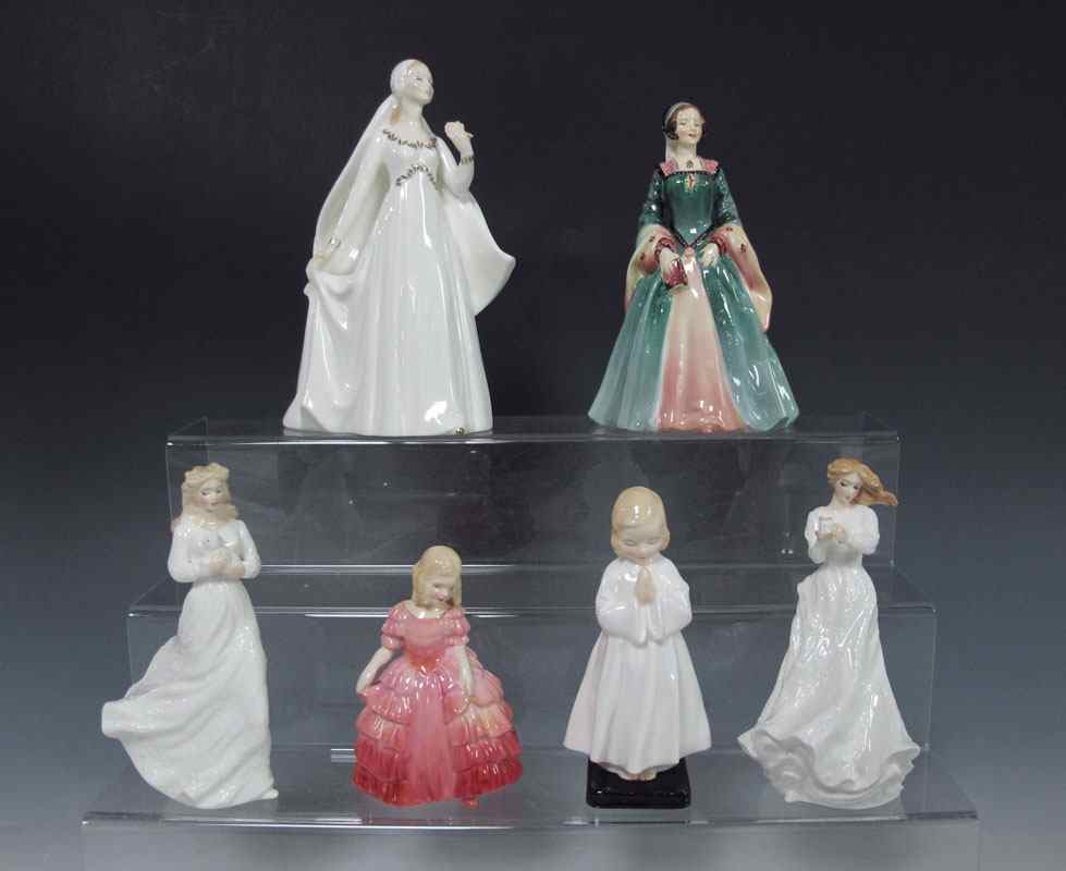 Appraisal: ROYAL DOULTON FIGURINES ''Bride'' HN ''h ''Janice'' HN RdNo ''