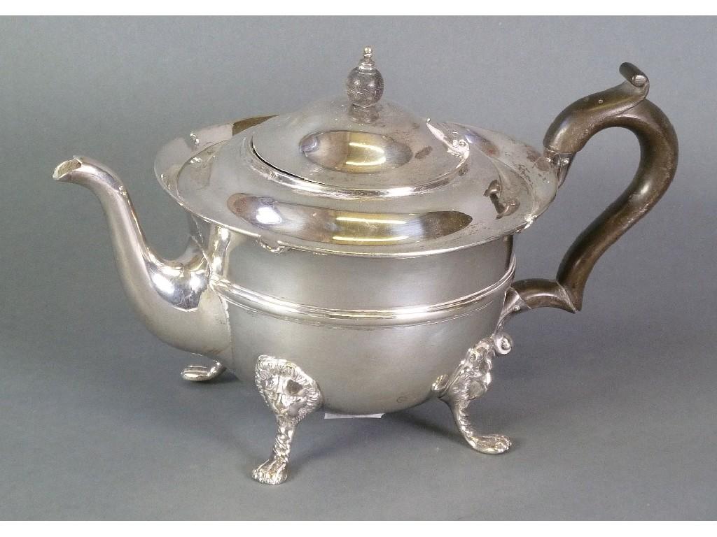 Appraisal: EDWARD VII SILVER PRESENTATION TEAPOT by James Deakin and Sons