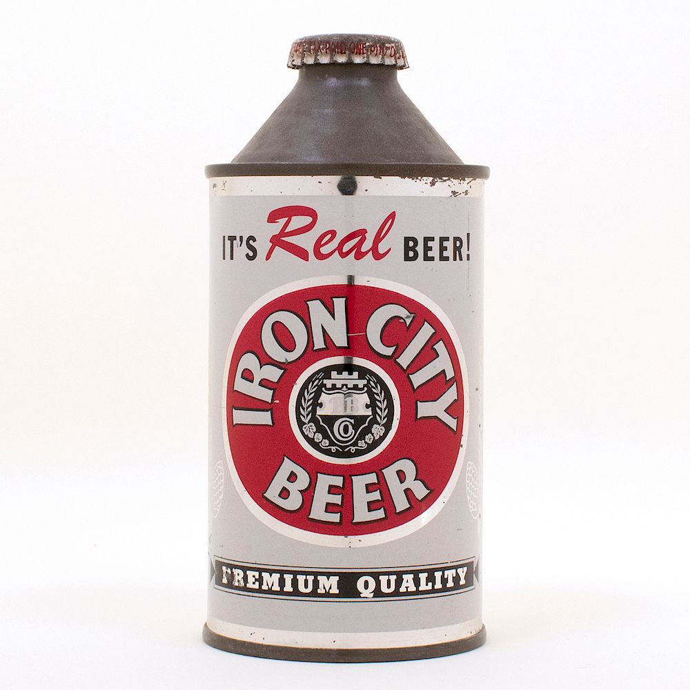 Appraisal: Iron City Real Beer - Cone Top Can Reference USBC