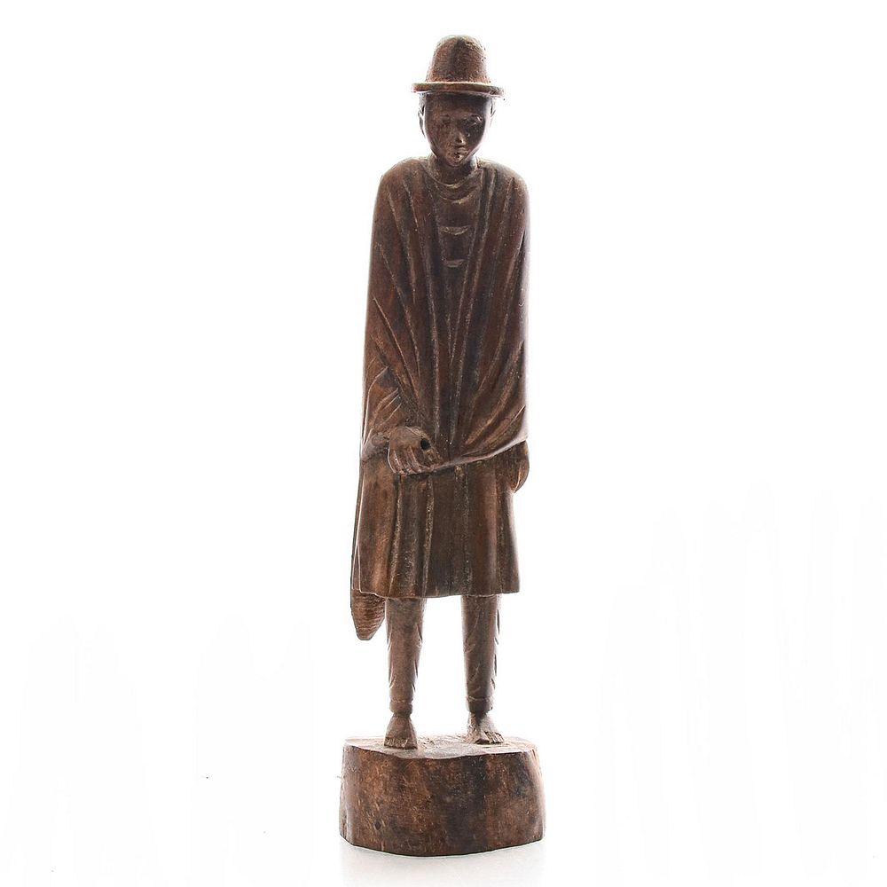 Appraisal: VINTAGE HANDCRAFTED WOODEN FIGURE STANDING MAN Hand carved model of