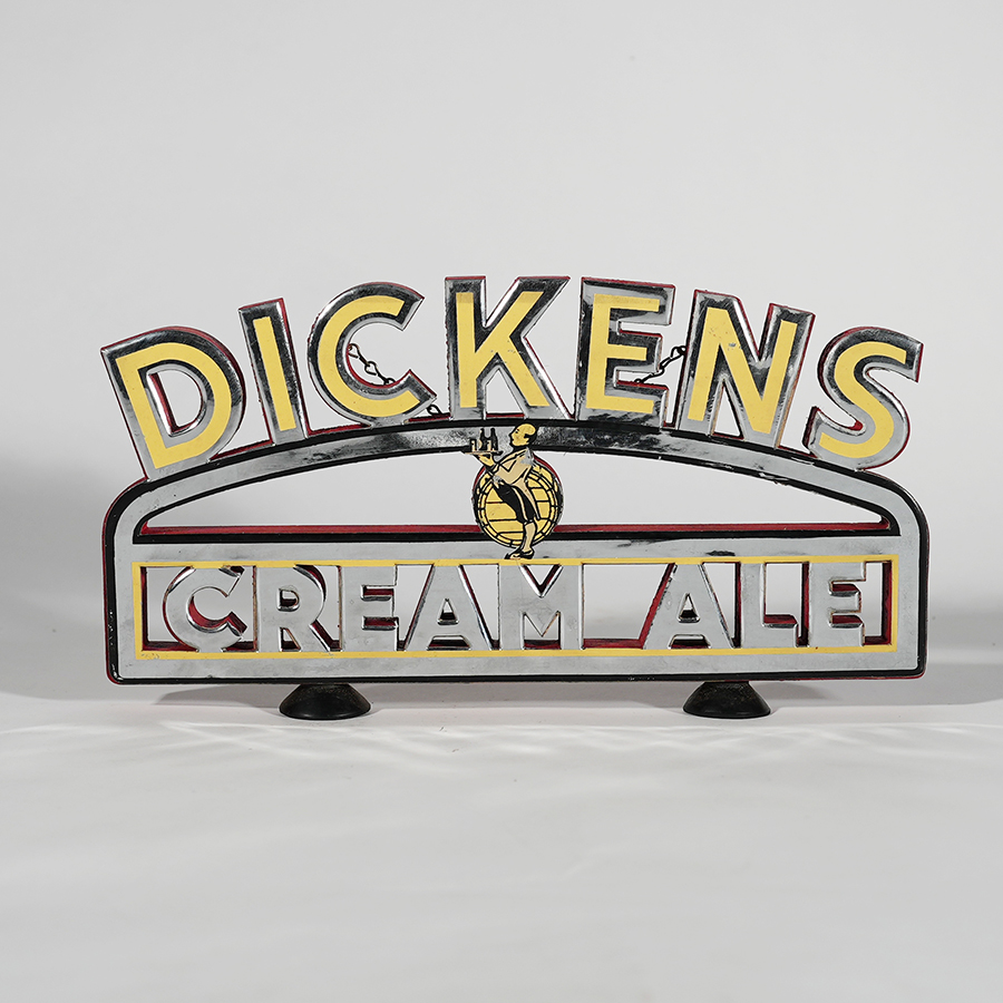 Appraisal: Dickens Cream Ale Shelf Talker SignReference n aBrewery Genesee Brewing