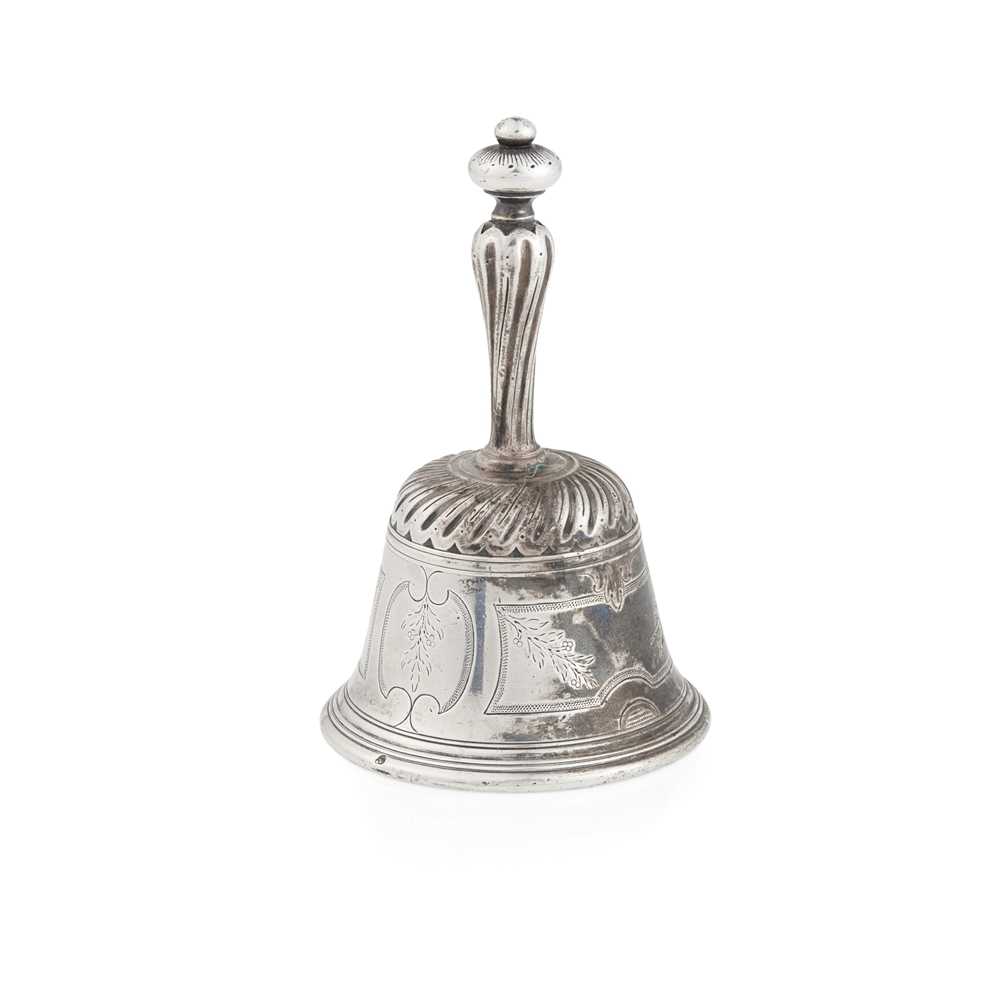 Appraisal: AN TH-CENTURY FRENCH TABLE BELL with wrythen handle and ball