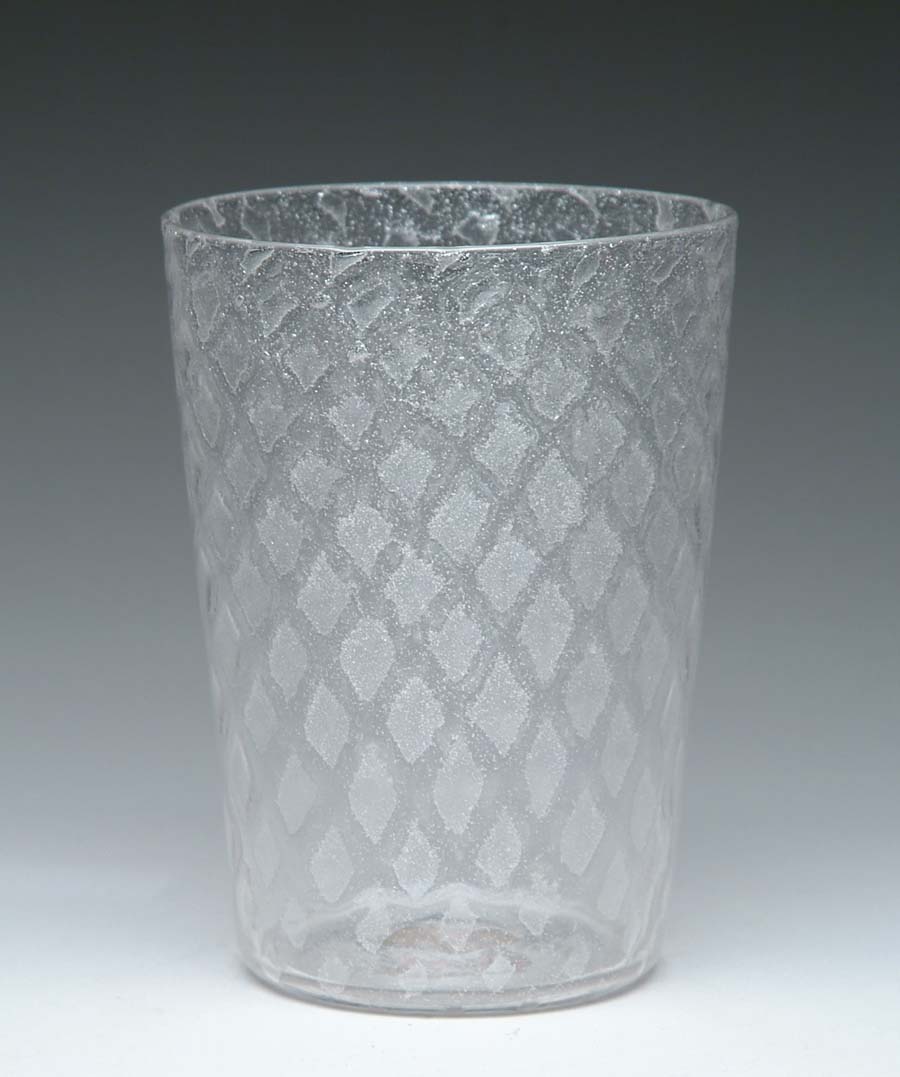 Appraisal: STEUBEN SILVERIA VASE Lovely Steuben vase has D Q silveria