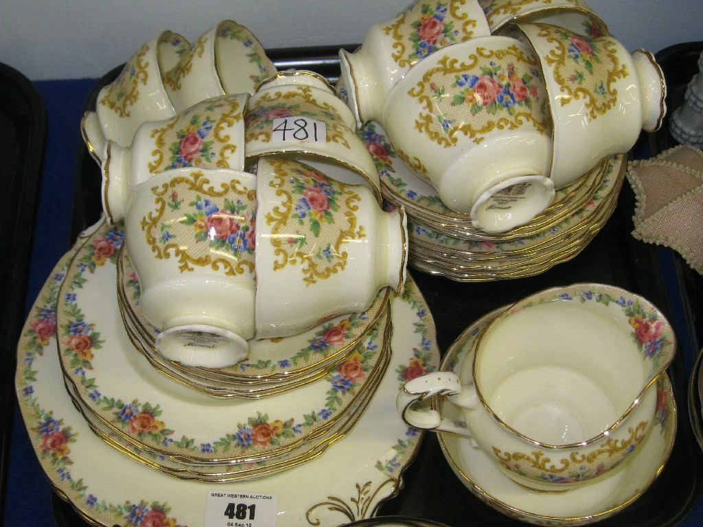 Appraisal: Tray lot of Paragon 'Minuet' teawares