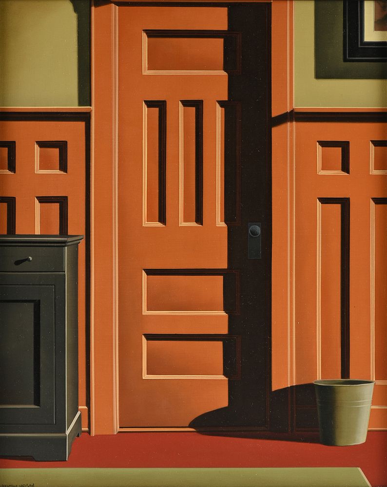 Appraisal: R KENTON NELSON American b A PAINTING Privacy R KENTON