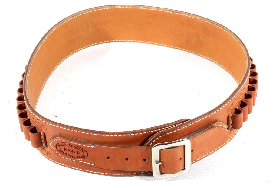 Appraisal: Sonny Cranson Leather Ammo Belt For your consideration is a