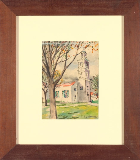 Appraisal: Herbert Hanush American New Orleans th Century The White Church