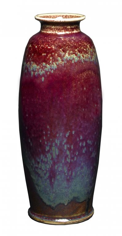 Appraisal: A RUSKIN HIGH FIRED VASE the finely mottled crimson violet