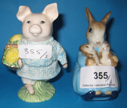 Appraisal: Royal Albert Beatrix Potter figures Mrs Rabbit Bunnies And Little