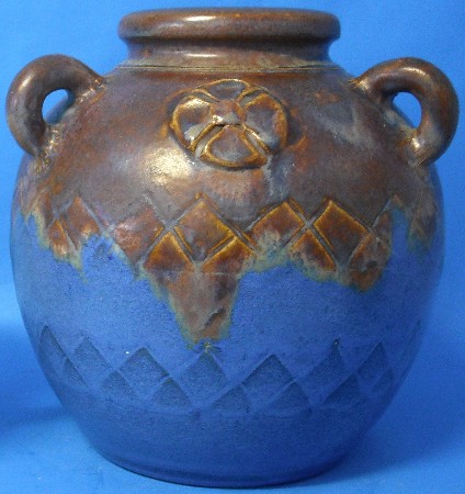 Appraisal: Bourne Denby Ware Three handled Stoneware Vase height cm