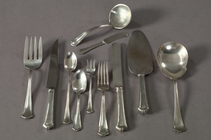 Appraisal: Thirty-Nine-Piece Collection of Silver Flatware consisting of a thirty-seven-piece Watrous