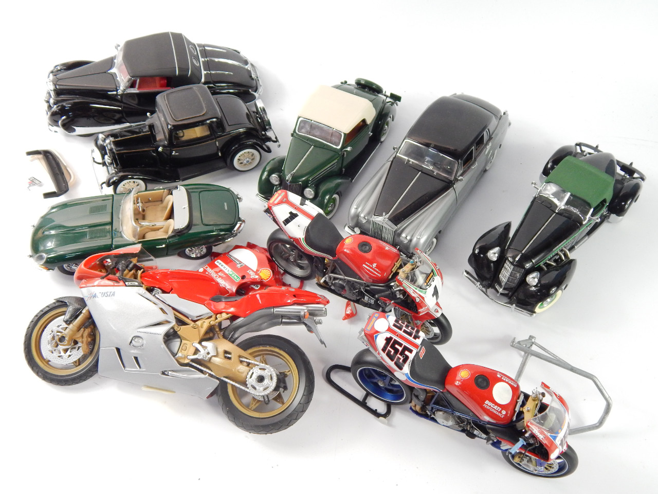 Appraisal: Franklin Mint die cast vehicles including a Boattail Speedster Rolls