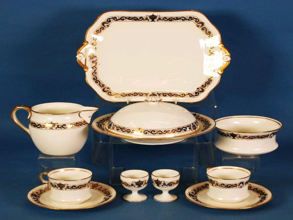 Appraisal: EIGHTY PIECE CAULDON CHINA PART TEA COFFEE AND BREAKFAST SERVICE