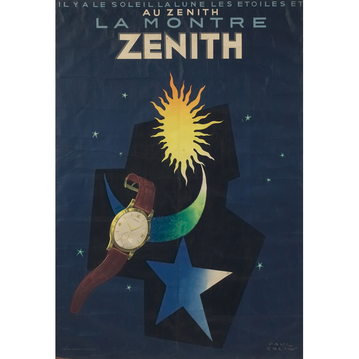 Appraisal: Paul Colin French - ''La Montre Zenith '' c poster