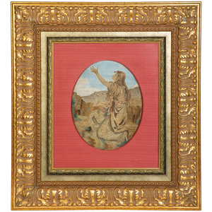 Appraisal: A Continental Needlework Picture Early th Century Height of frames