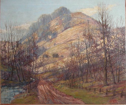 Appraisal: Artist Fryer C W American th th Century Title Mountain