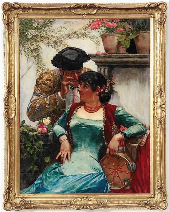 Appraisal: Segui Spanish late th century MATADOR'S WHISPER oil on canvas