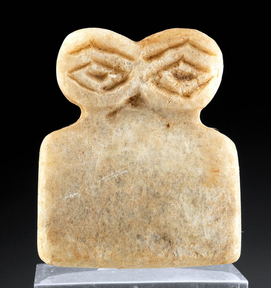 Appraisal: Ancient Tell Brak Stone Eye Idol Ancient Near East Anatolia