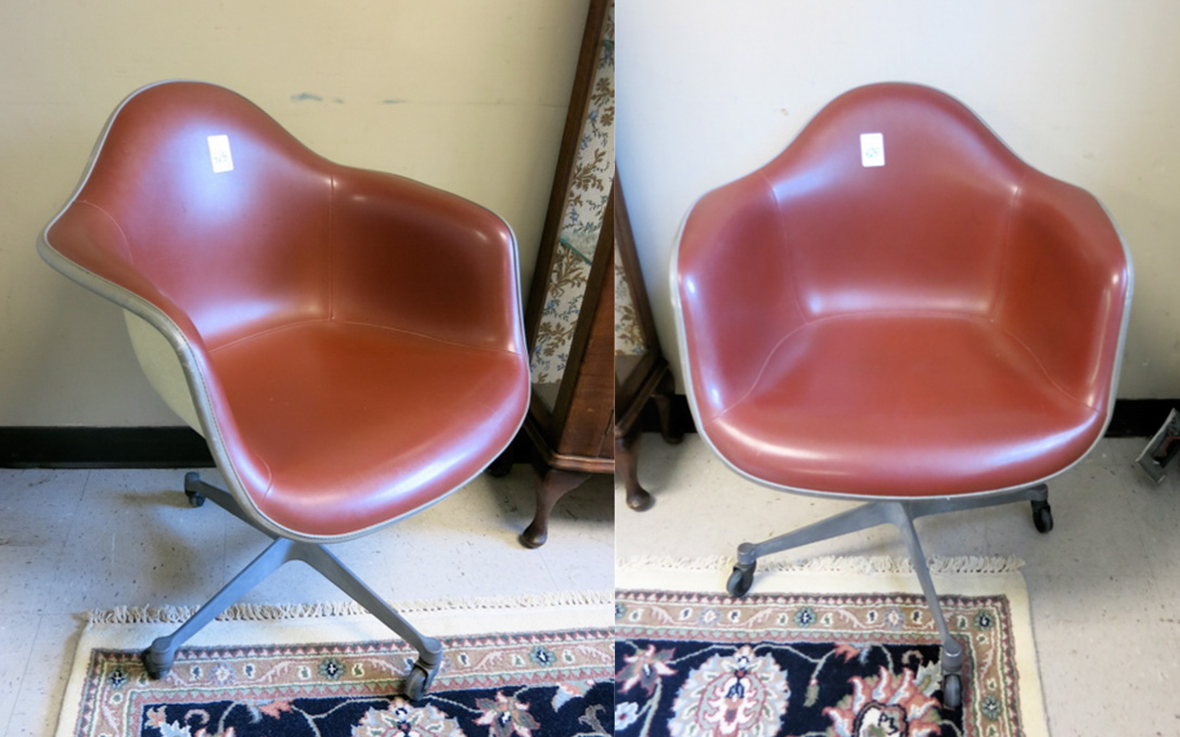 Appraisal: A PAIR OF MID-CENTURY MODERN SWIVEL DESK CHAIRS Charles and