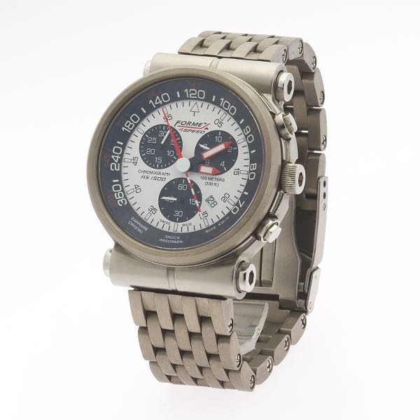 Appraisal: FORMEX SPEED TITANIUM CHRONOGRAPH mm case factory metal bracelet Tuotone