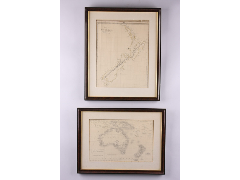 Appraisal: Antique New Zealand and Australia Maps as follows The Islands