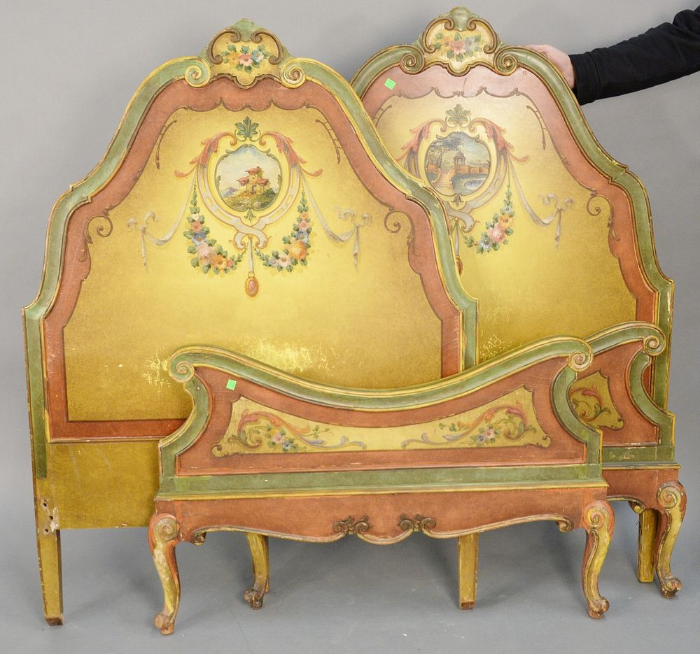 Appraisal: California furniture company L A Broadway pair of Louis XV