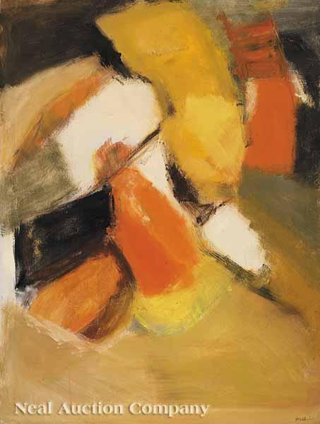 Appraisal: Mildred Millie Wohl American New Orleans d Abstraction oil on