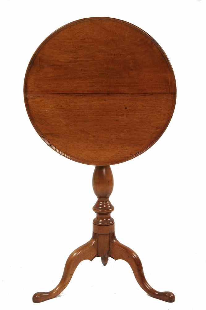 Appraisal: QUEEN ANNE TILT-TOP TABLE - Period Queen Anne Dish Top