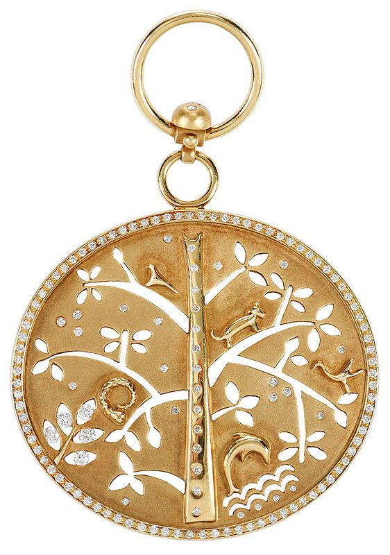 Appraisal: Temple St Clair kt Tree of Life Pendant reversible approx